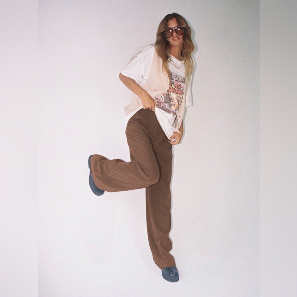 PRINCESS POLLY archer pants brown lower impact
